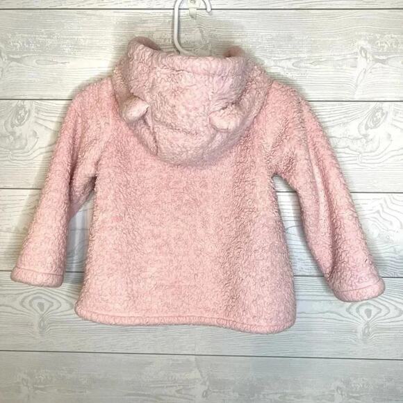 Carter’s pink sherpa fleece jacket toddler girl’s Size 24 months - Picture 2 of 5